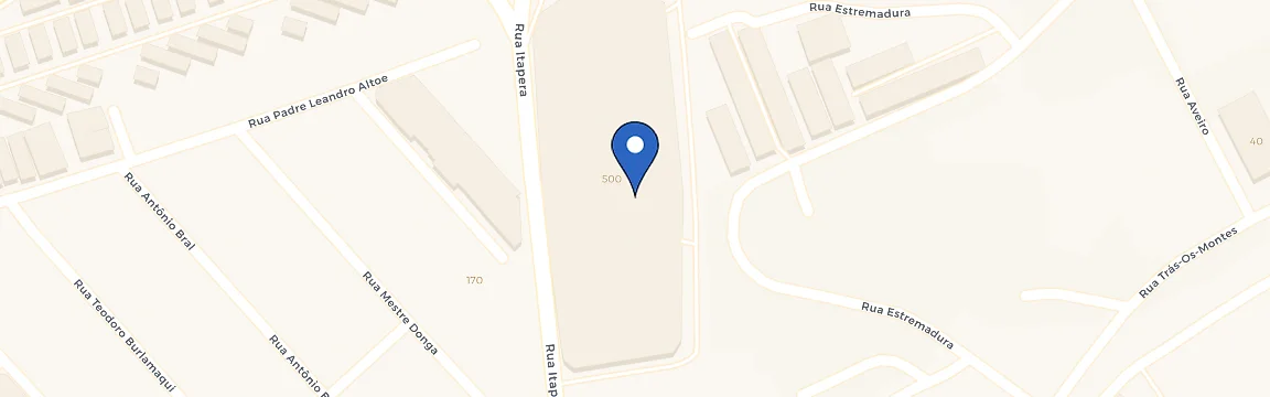 Mapa da estação Shopping Via Brasil