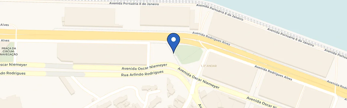 Mapa da estação Recar AquaRio