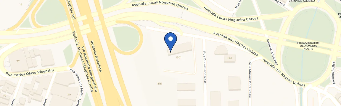 Mapa da estação Neo Hotel SBC - Power2Go