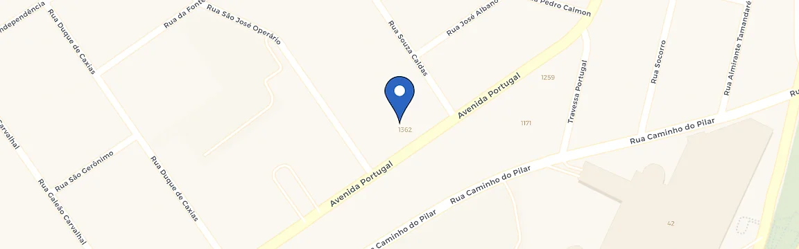 Mapa da estação Coco Bambu Santo André