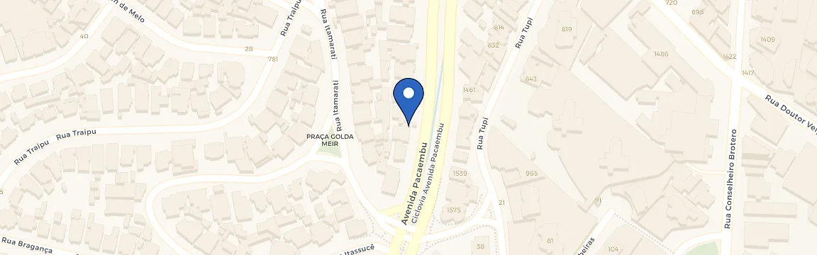 Mapa da estação Dario Beca Lounge Pacaembu