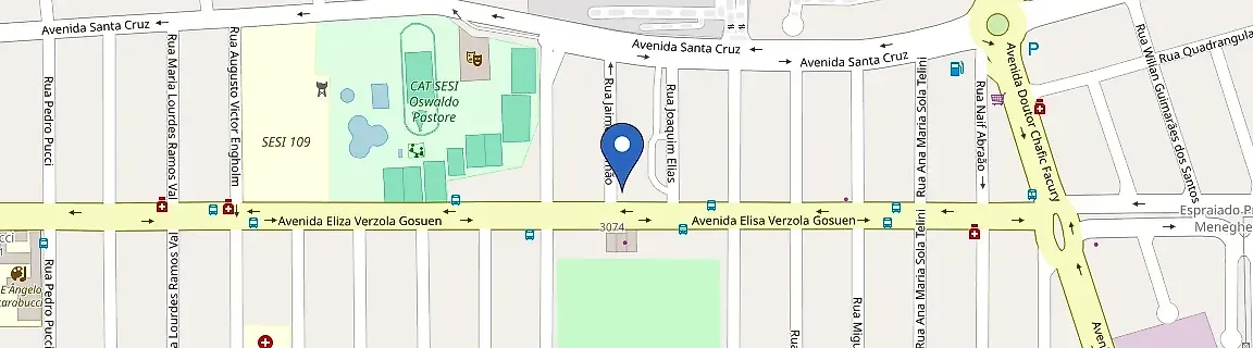 Mapa da estação Grupo Tiãozinho Supermercados