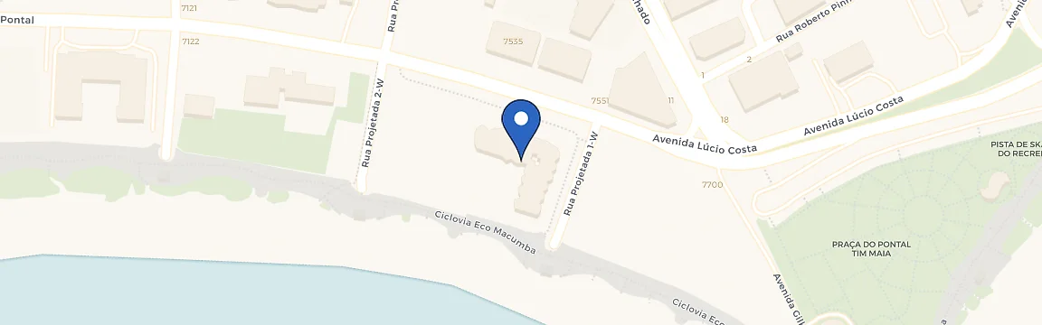 Mapa da estação Recar - Pontal Beach Resort