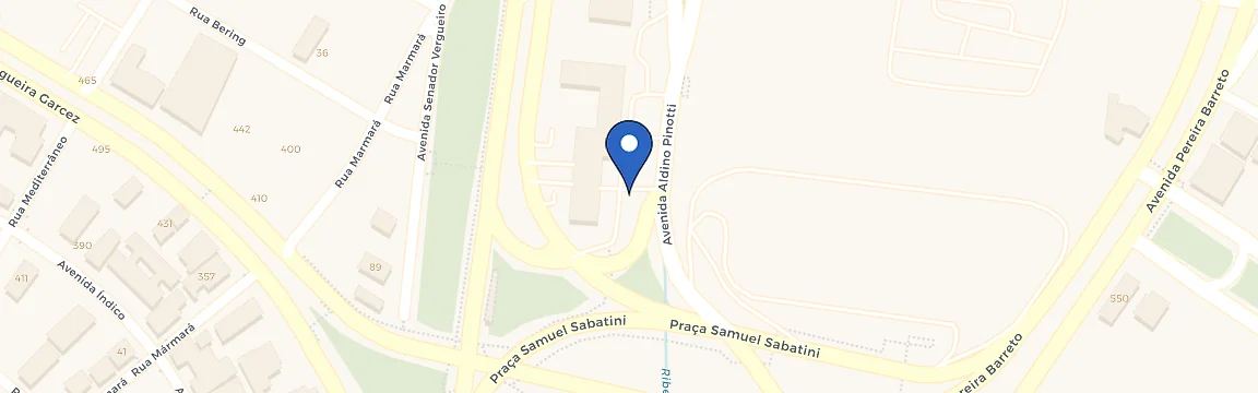 Mapa da estação Hotel Mercure SBC