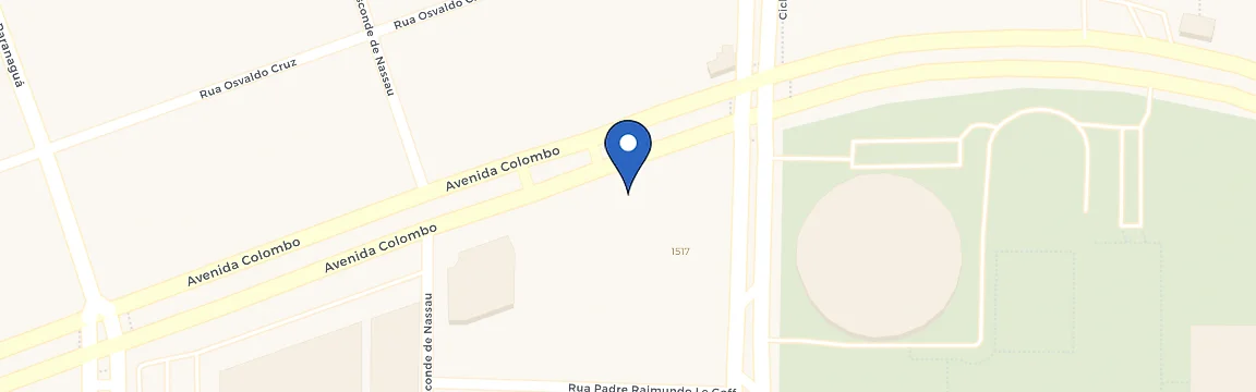 Mapa da estação Faculdade Senac Maringá