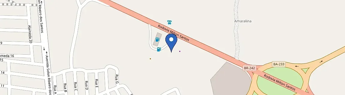 Mapa da estação Volvo - Posto Santa Helena