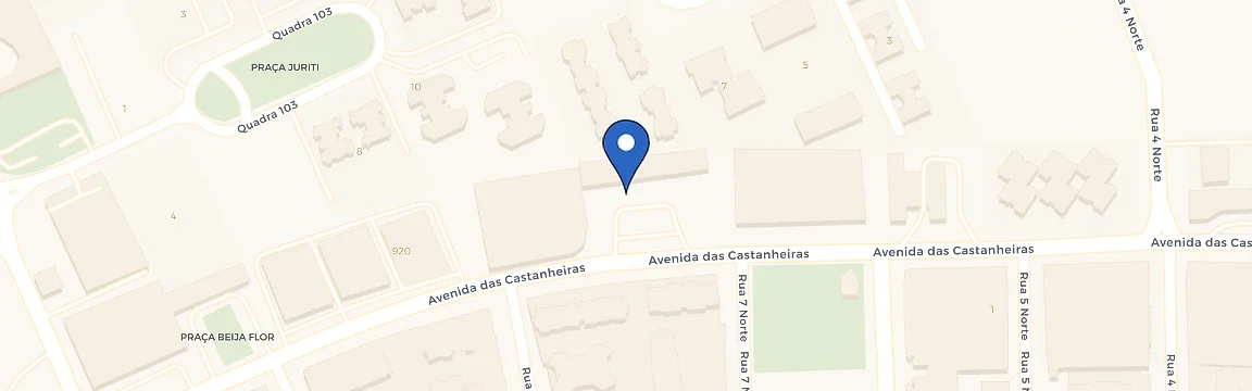 Mapa da estação Canaã Blue Fit Águas Claras