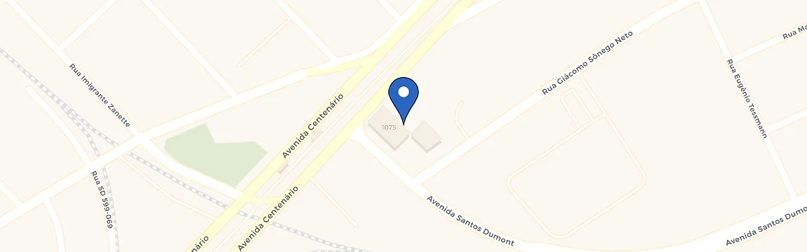 Mapa da estação Posto Pinheirão GNV