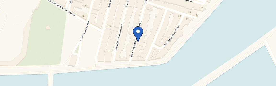 Mapa da estação Areia Branca