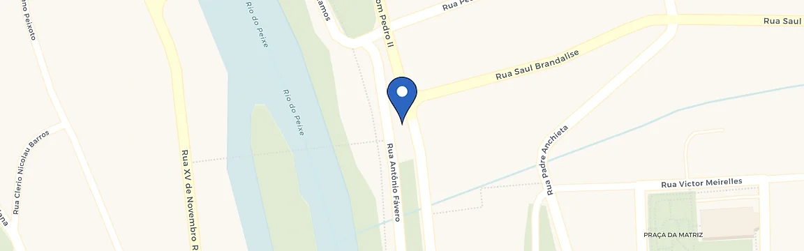Mapa da estação Sicoob Armazém Araucária