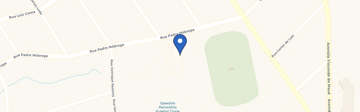 Mapa da estação Estádio Germano Krueger