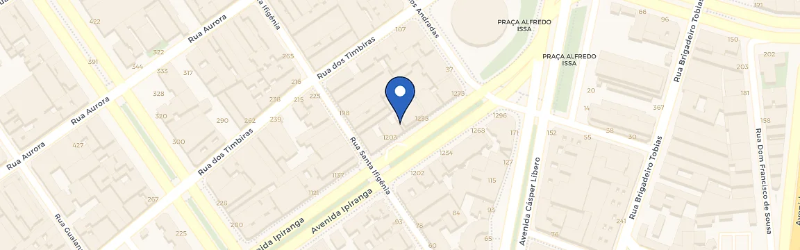 Mapa da estação Garagem Automática Ipiranga