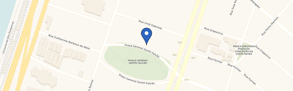 Mapa da estação Centro Empresarial João Domingues De Araujo