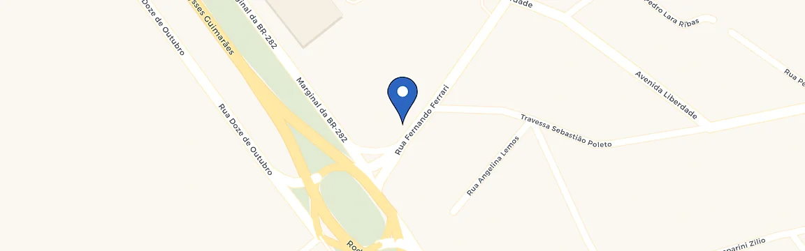 Mapa da estação Hotel Joaçaba