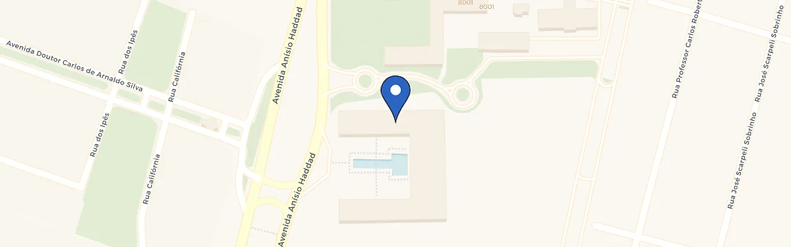 Mapa da estação Hilton Garden Inn