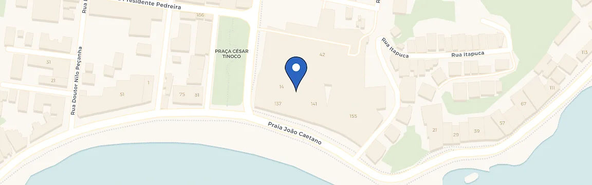 Mapa da estação H Niterói Hotel