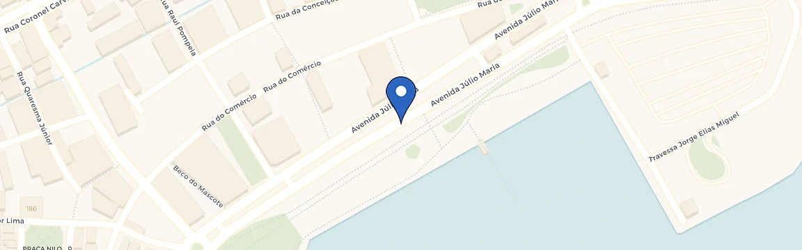 Mapa da estação Cais Santa Luzia