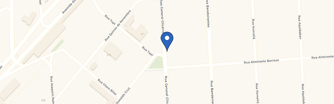 Mapa da estação Araçatuba Plaza Hotel