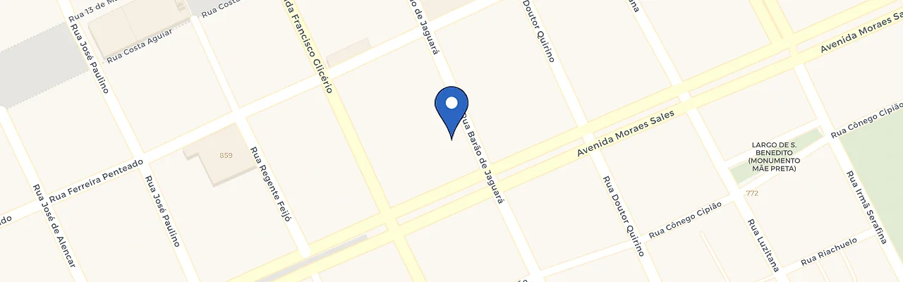 Mapa da estação Real Barão