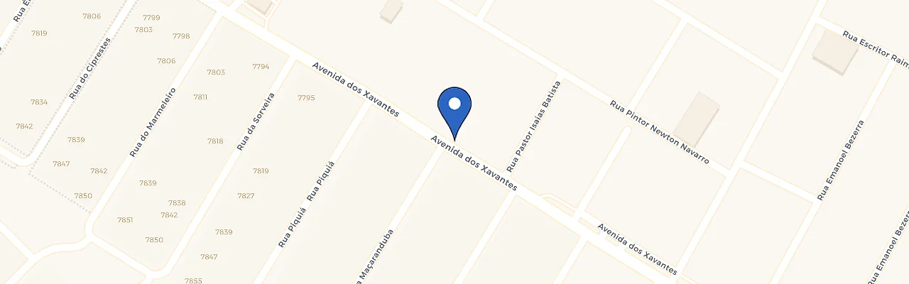 Mapa da estação Padaria Sanvalle