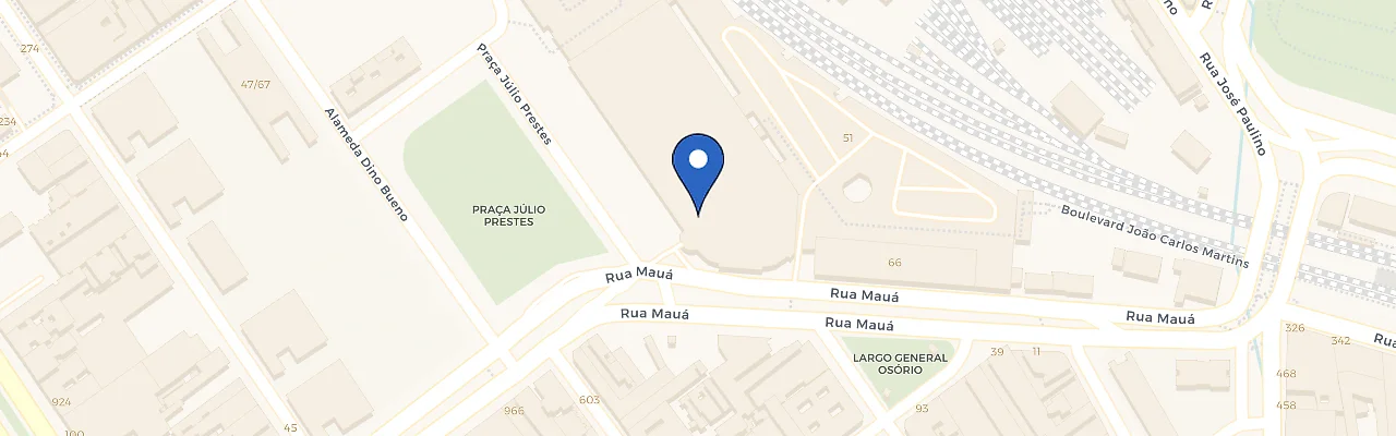 Mapa da estação Sala São Paulo