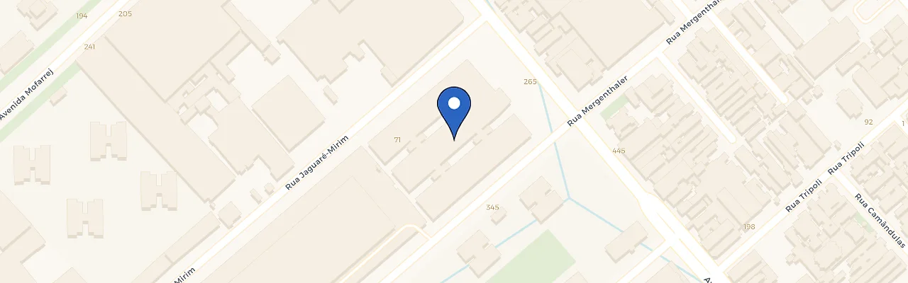 Mapa da estação Senai