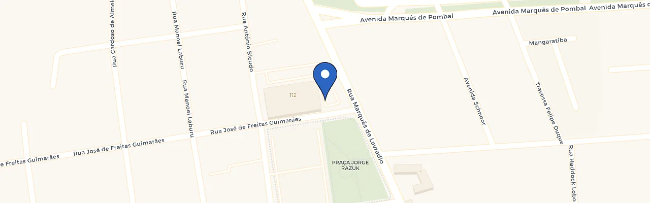 Mapa da estação Fort Atacadista Tiradentes