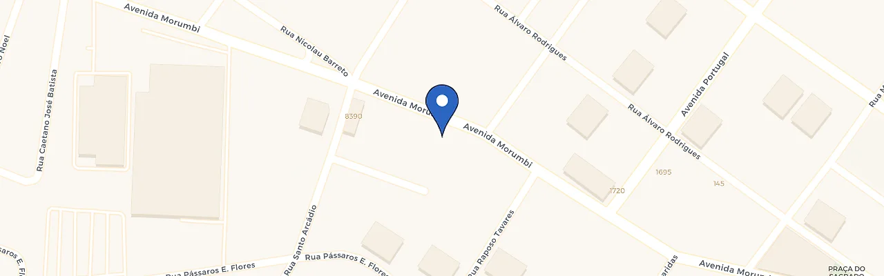 Mapa da estação Centro Automotivo Porto Seguro - Brooklin