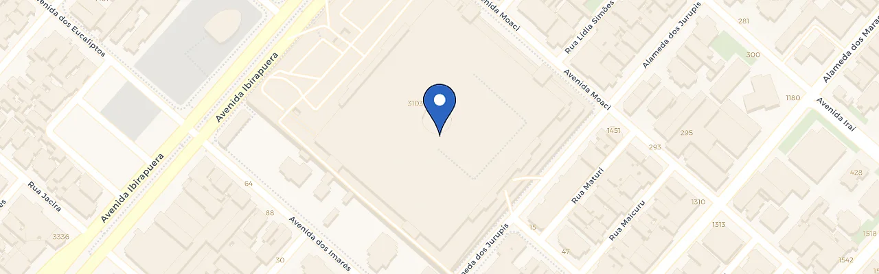 Mapa da estação Aramis Shopping Ibirapuera