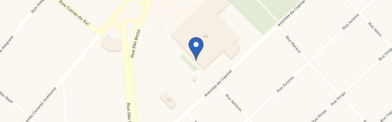 Mapa da estação Fort Atacadista Av. Capital