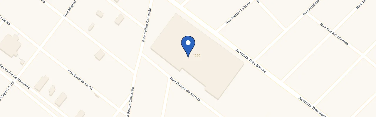 Mapa da estação Fort Atacadista Av. Três Barras
