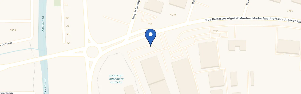 Mapa da estação Tecpar Campi Cic