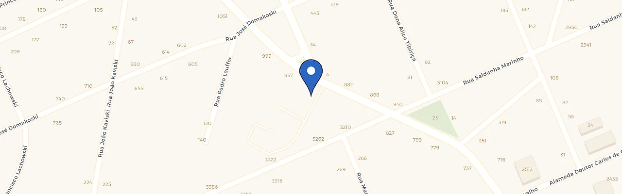 Mapa da estação Volvo Curitiba