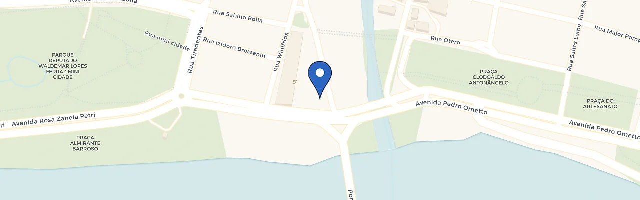 Mapa da estação DSA-X Barra Bonita