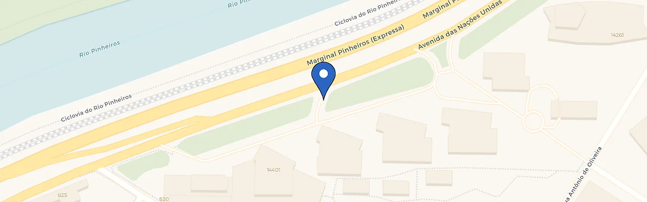 Mapa da estação Zletric Parque da Cidade