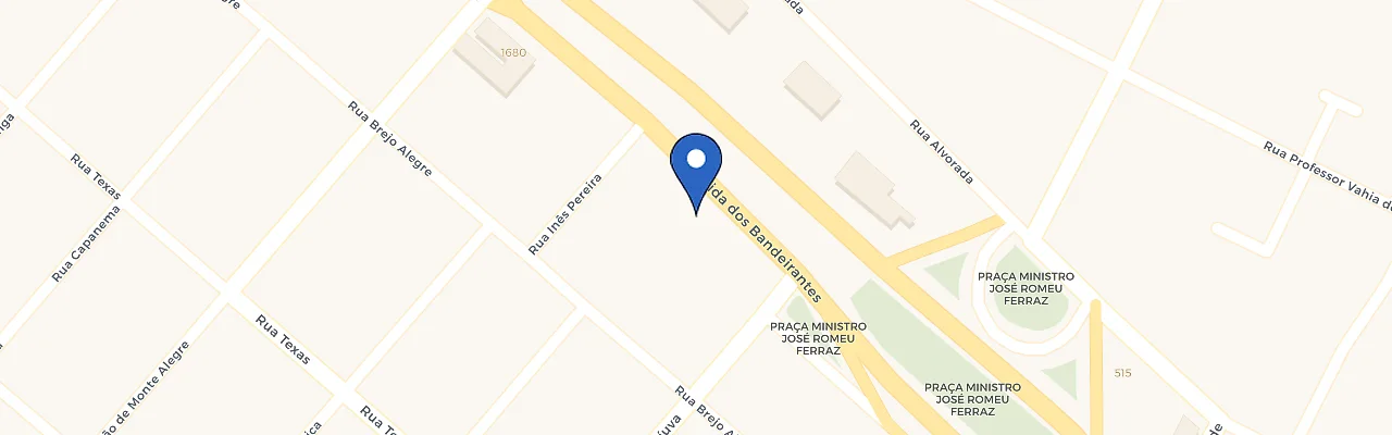 Mapa da estação HS Recharge - Madero Ines Pereira