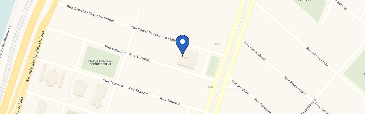 Mapa da estação Edifício Berrini