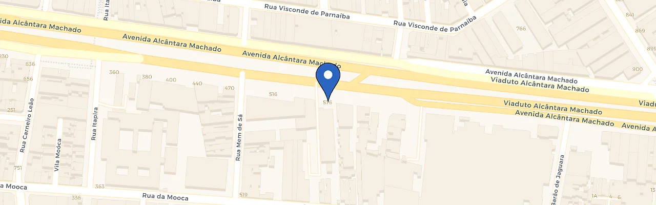 Mapa da estação BYD Dealer Mooca