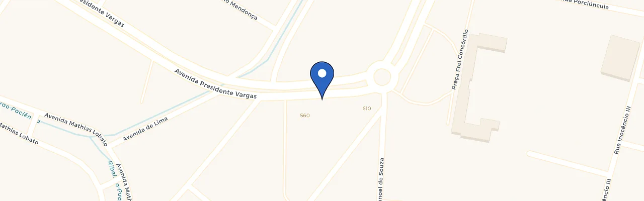 Mapa da estação Auto Posto One Plus
