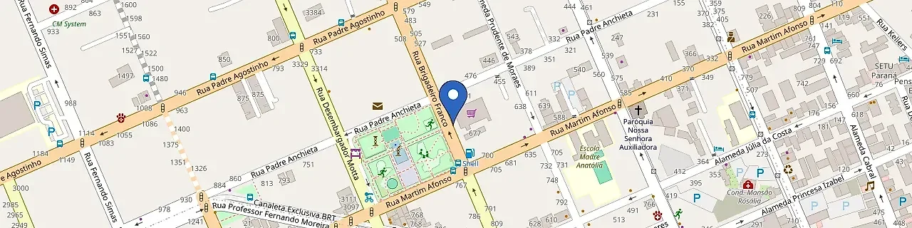 Mapa da estação Festval