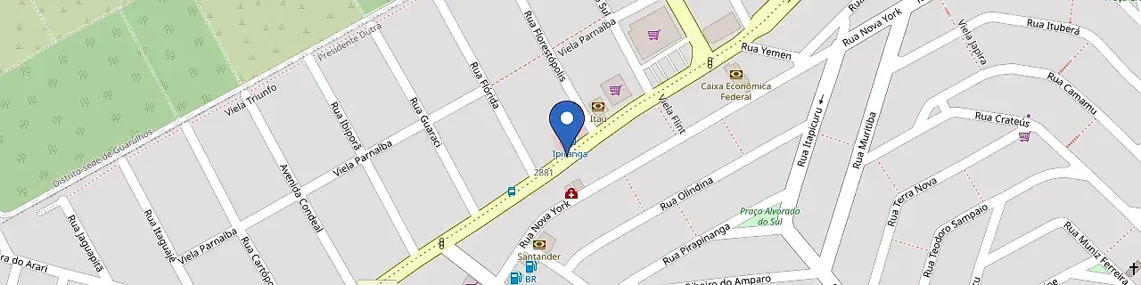 Mapa da estação Tcharge Guarulhos