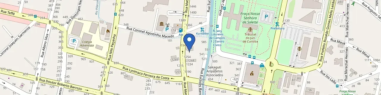 Mapa da estação Hotel Confiance Centro Cívico