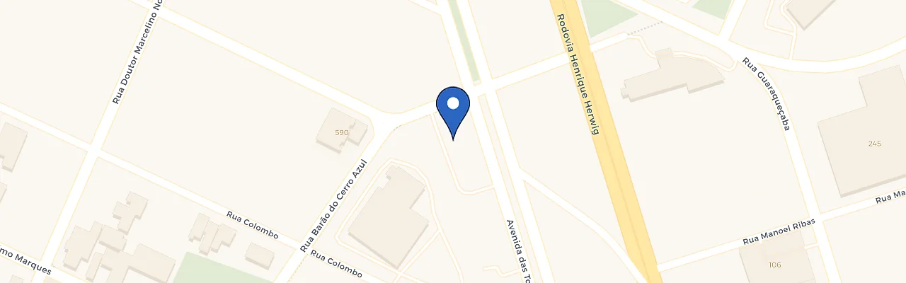 Mapa da estação Hotel Slaviero Essential - Zletric