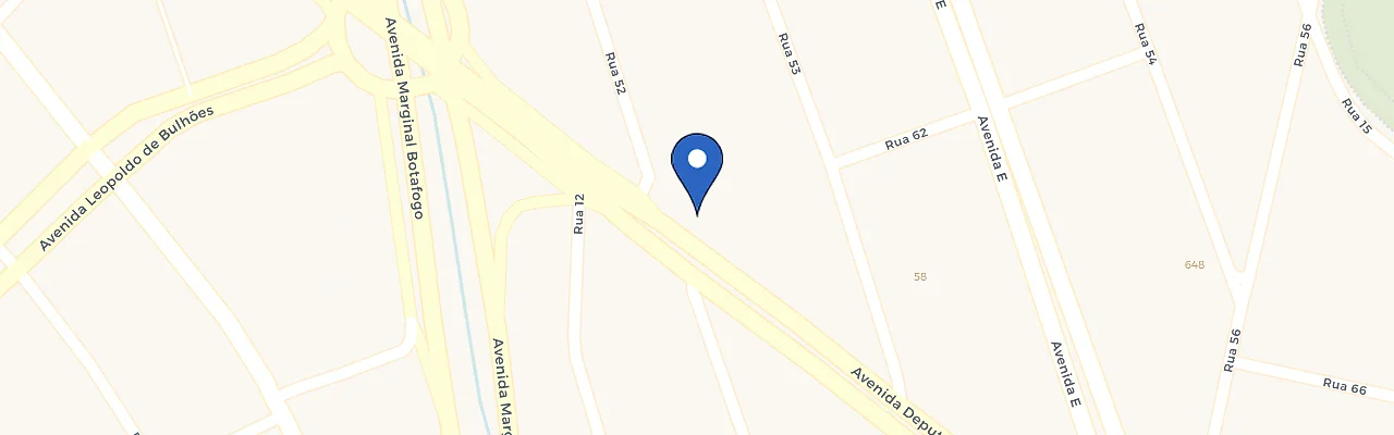 Mapa da estação O2 Fitness Goiânia