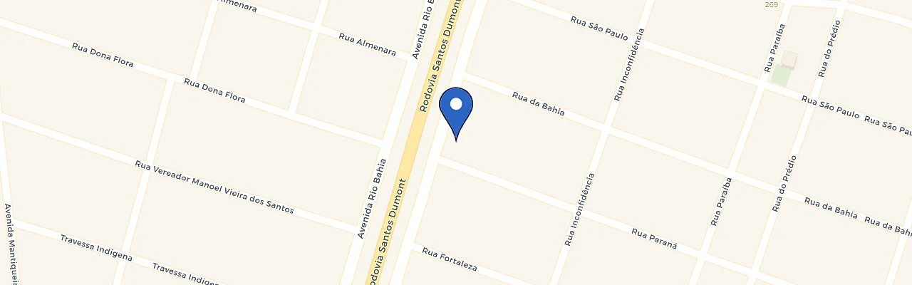 Mapa da estação Locar Veículos Itaobim