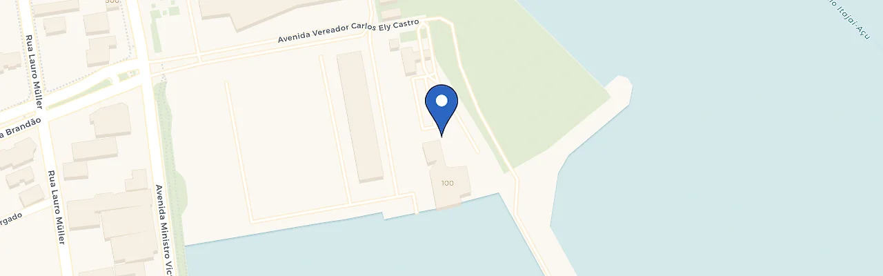 Mapa da estação Marina Itajai
