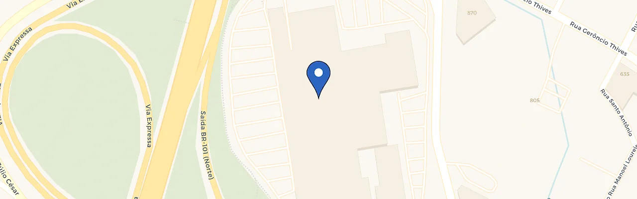 Mapa da estação Shopping Itaguaçu