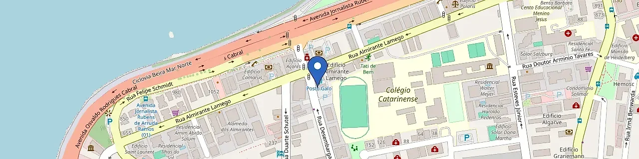 Mapa da estação Zletric | Posto Galo Centro