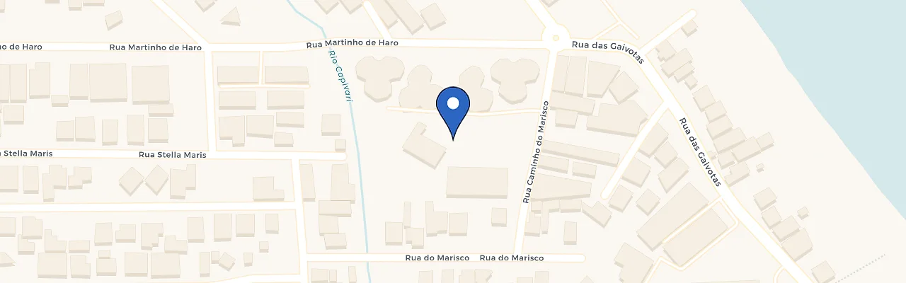 Mapa da estação Zletric - Hotel Porto Sol Ingleses