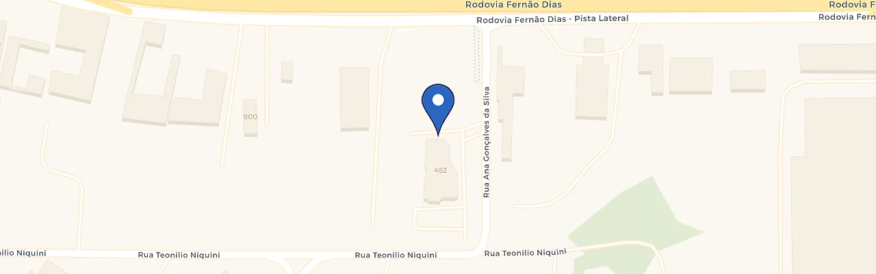 Mapa da estação Ibis Betim